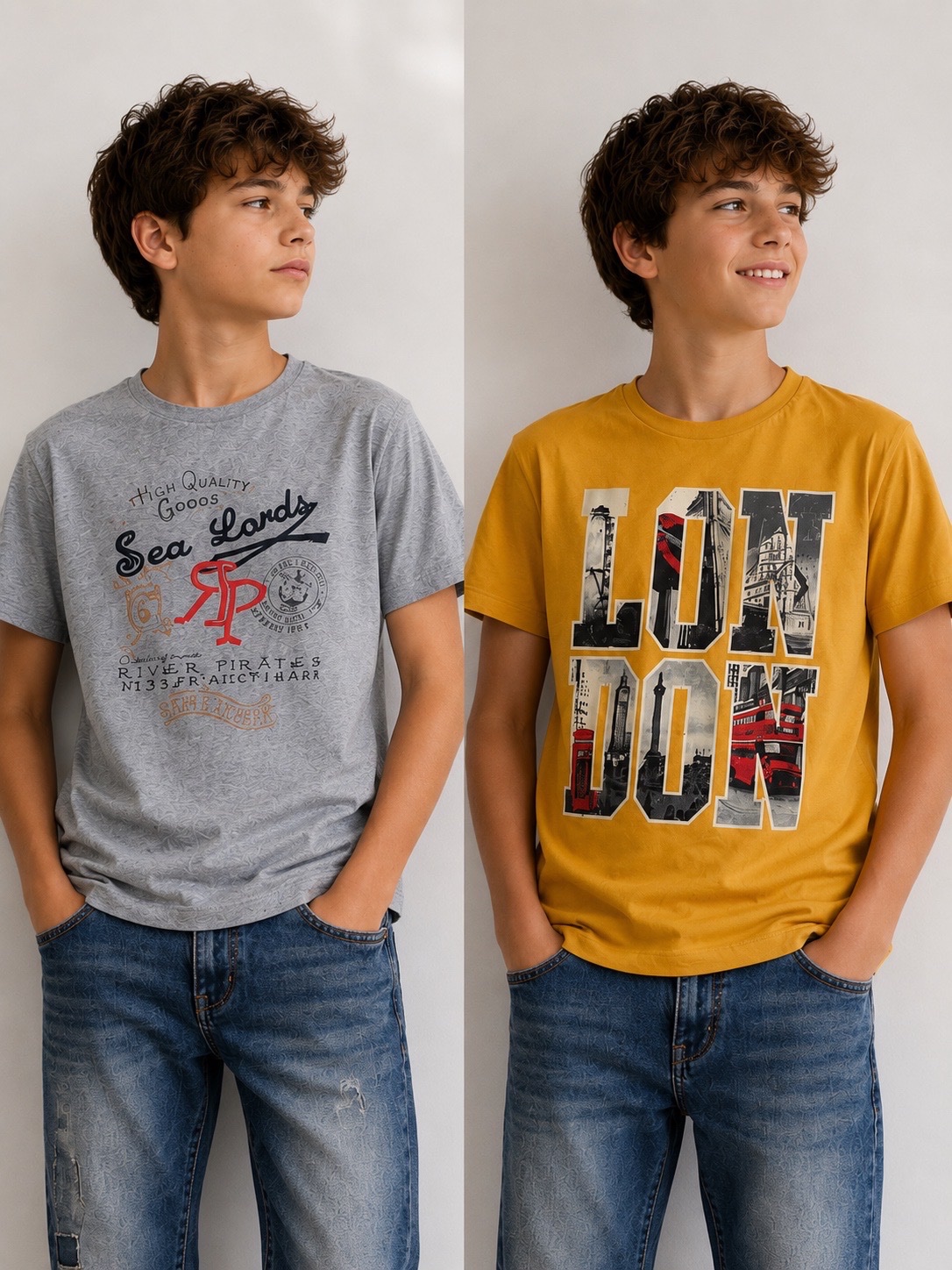2 t-shirts 12ans à 14dt