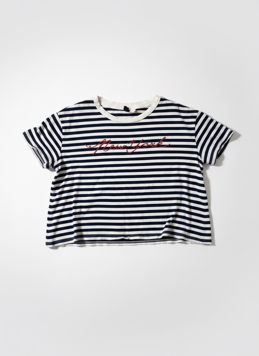 T-shirt à rayures new york taille L 