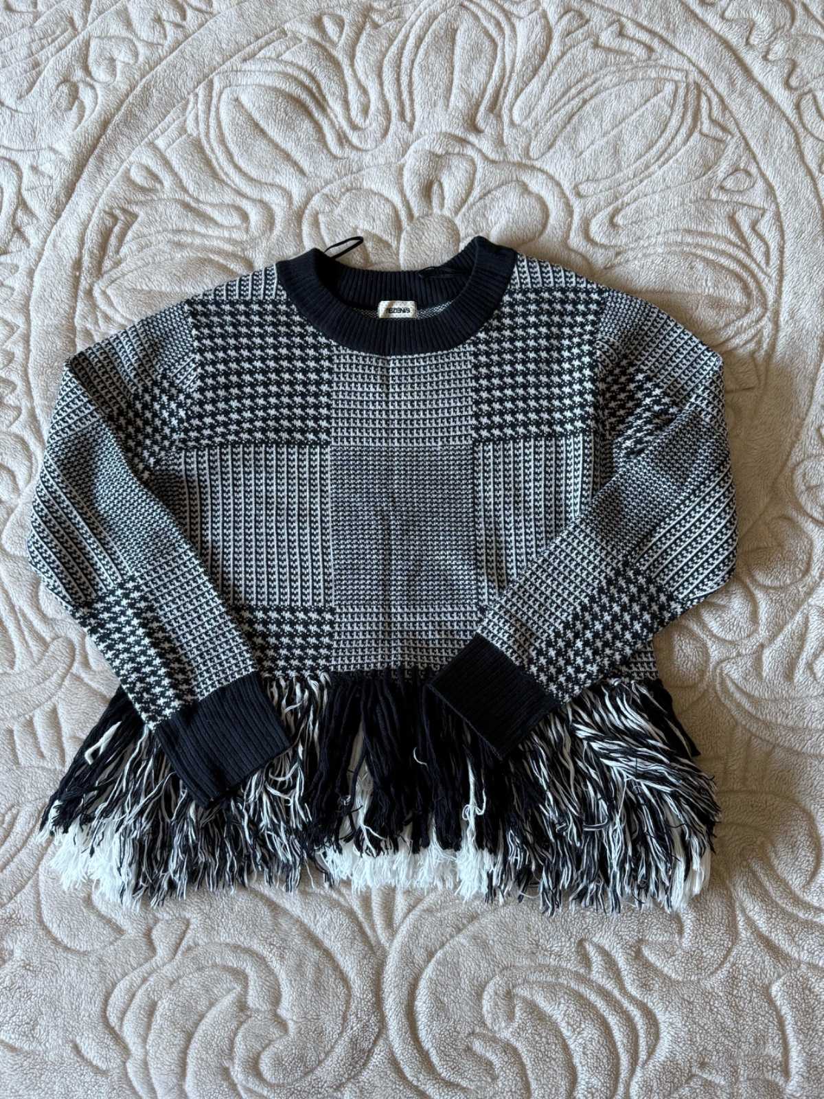 Pull motif pied-de-poule Tezenis