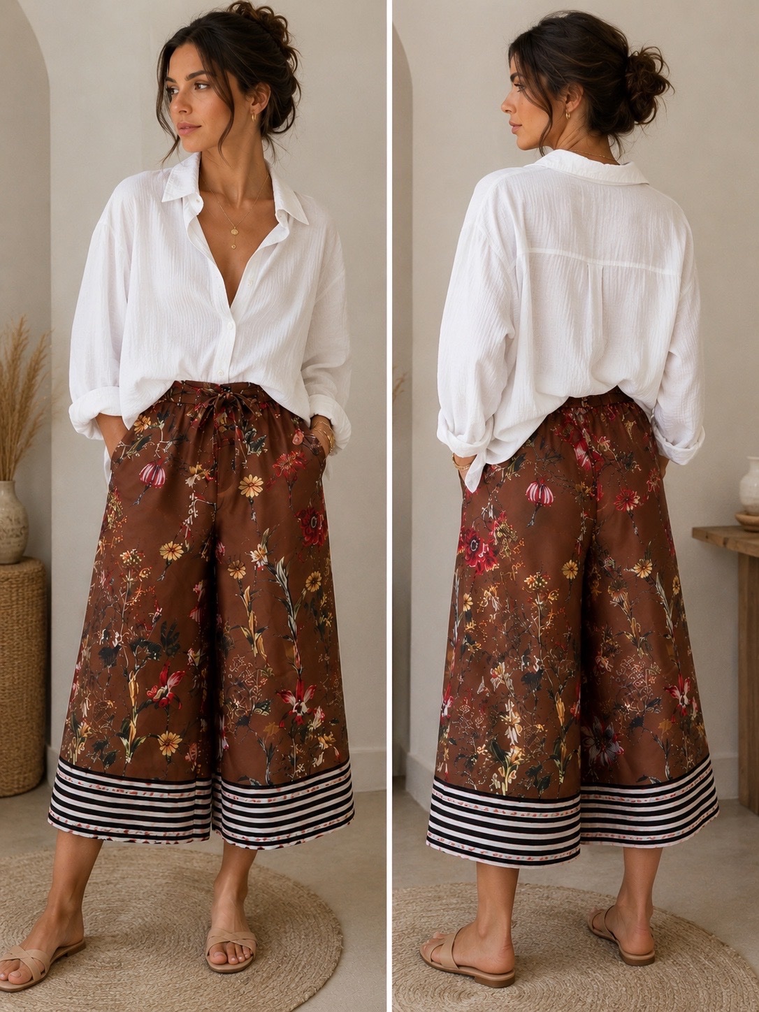 Pantalon de la marque Lumina satiné