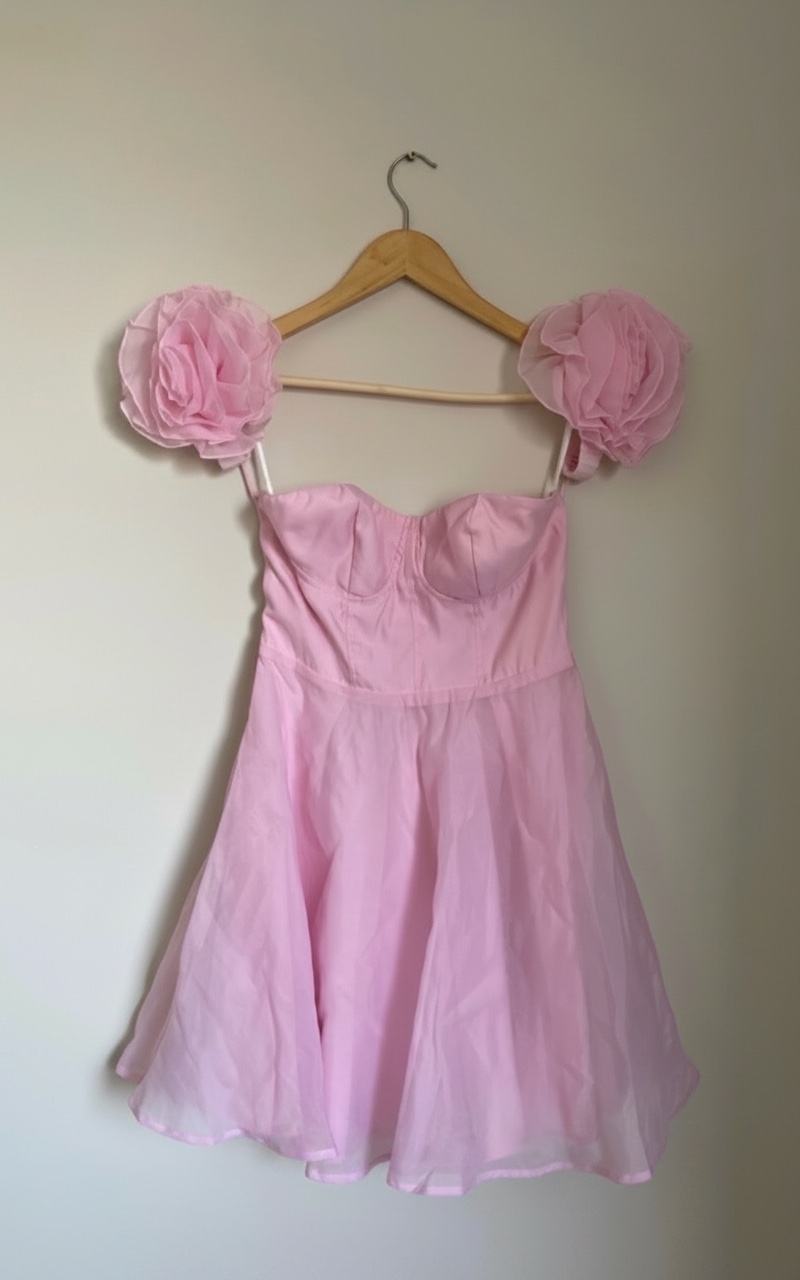 Robe shein rose 