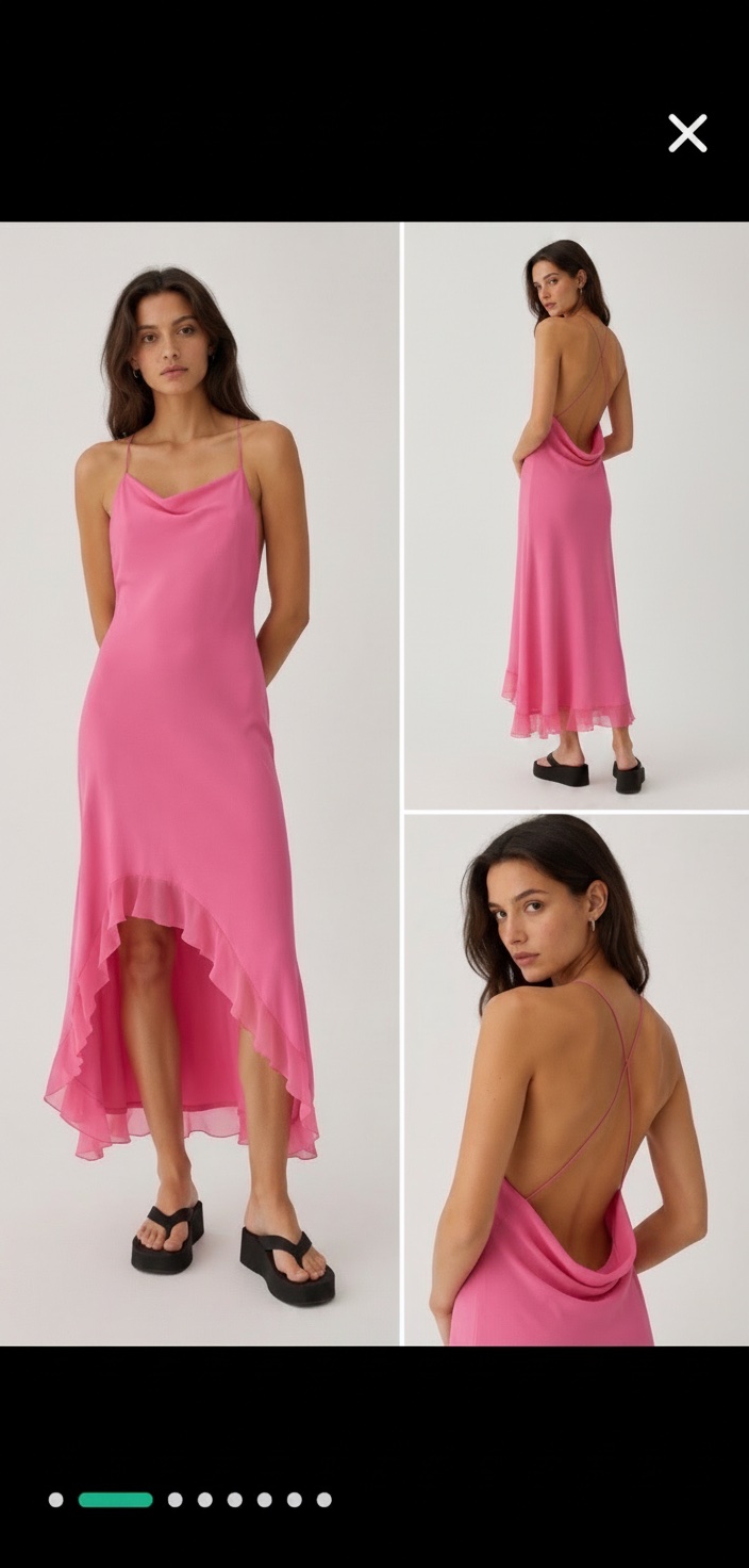 🌸 Robe Bershka rose – Taille M (taille plutôt petit)
