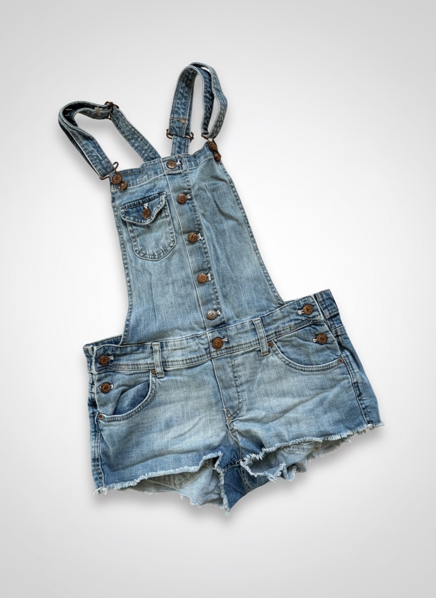 Salopette short en jean H&M