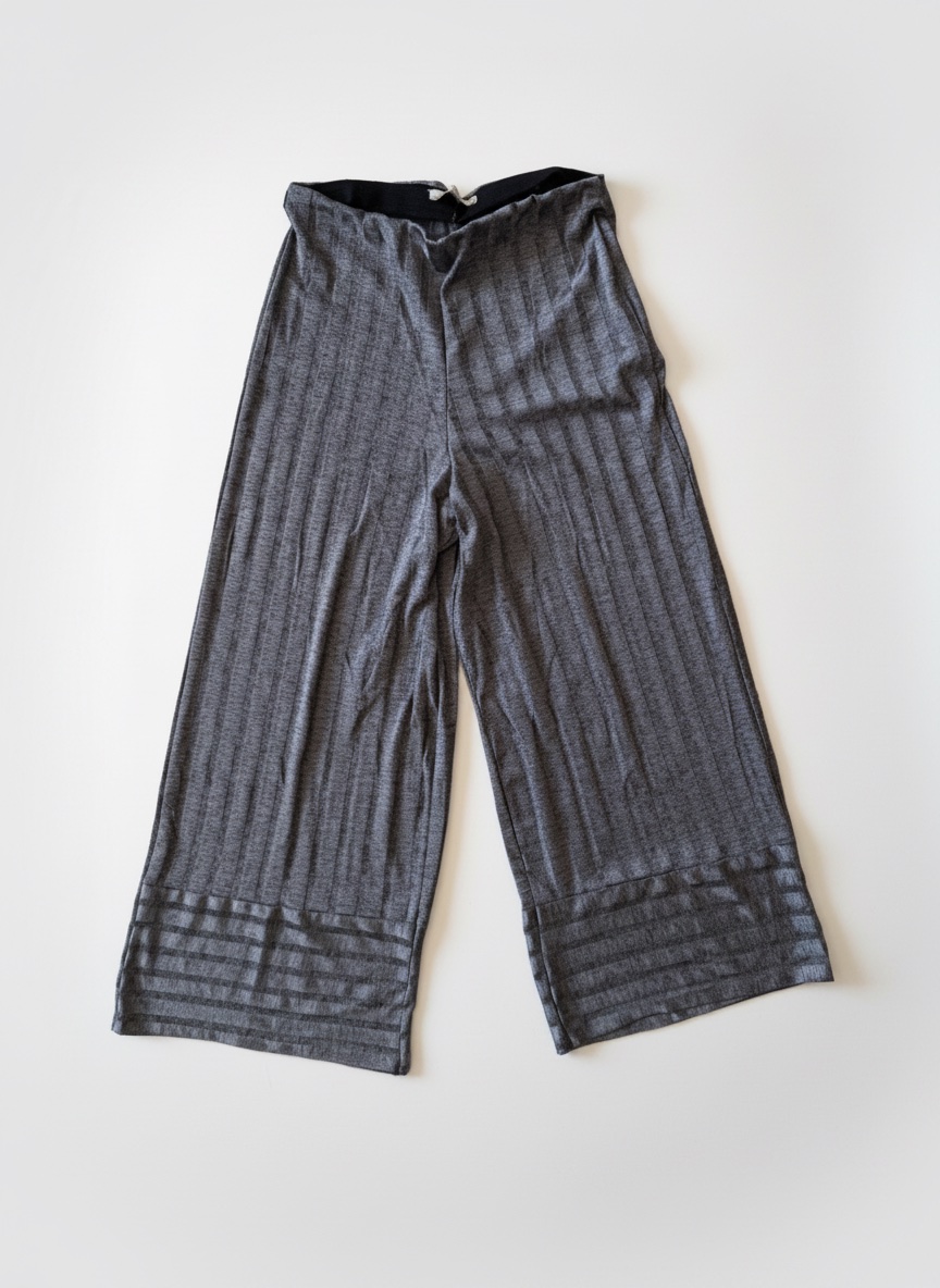 Pantalon culotte Zara gris metallisé