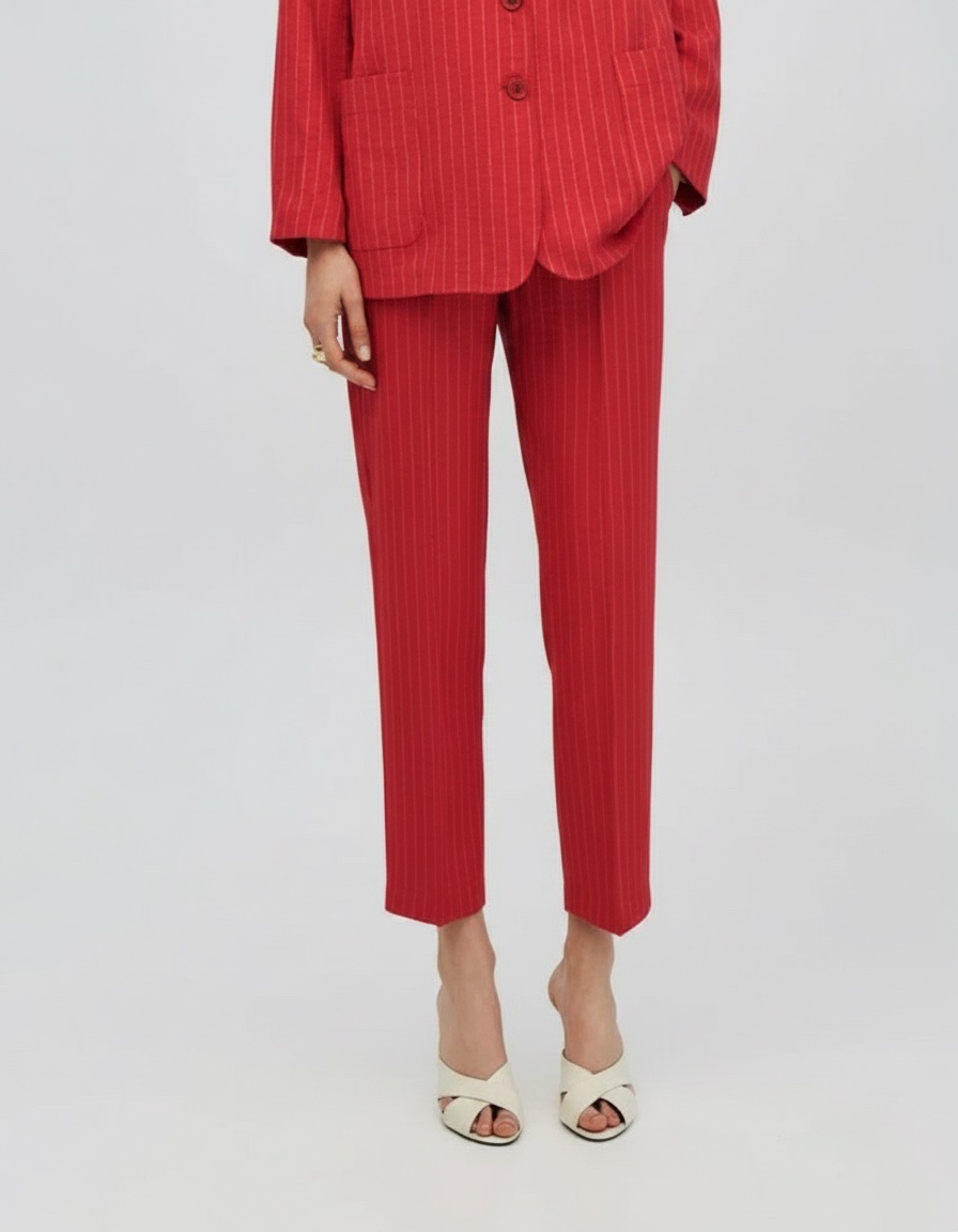 Pantalon chino rouge 