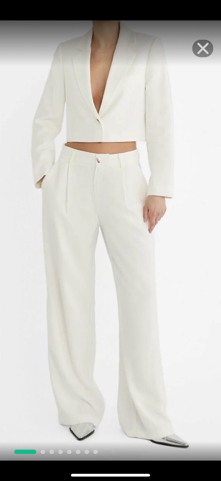 Pantalon blanc stradivarius 