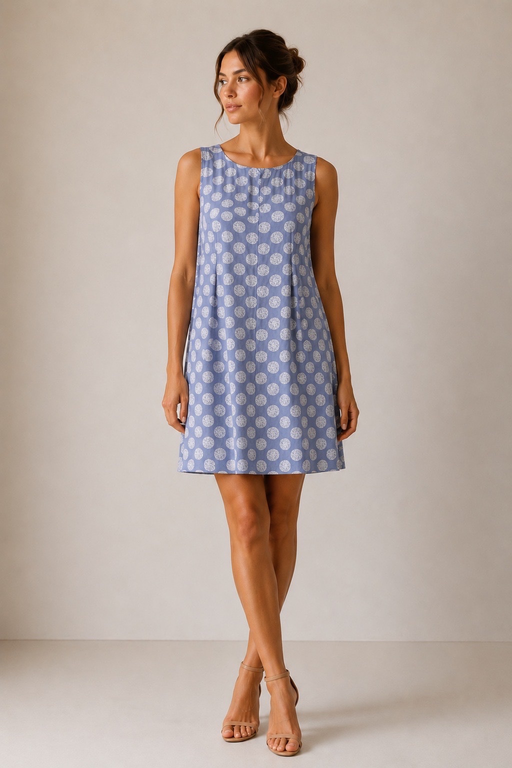 Robe lilas coupe droite