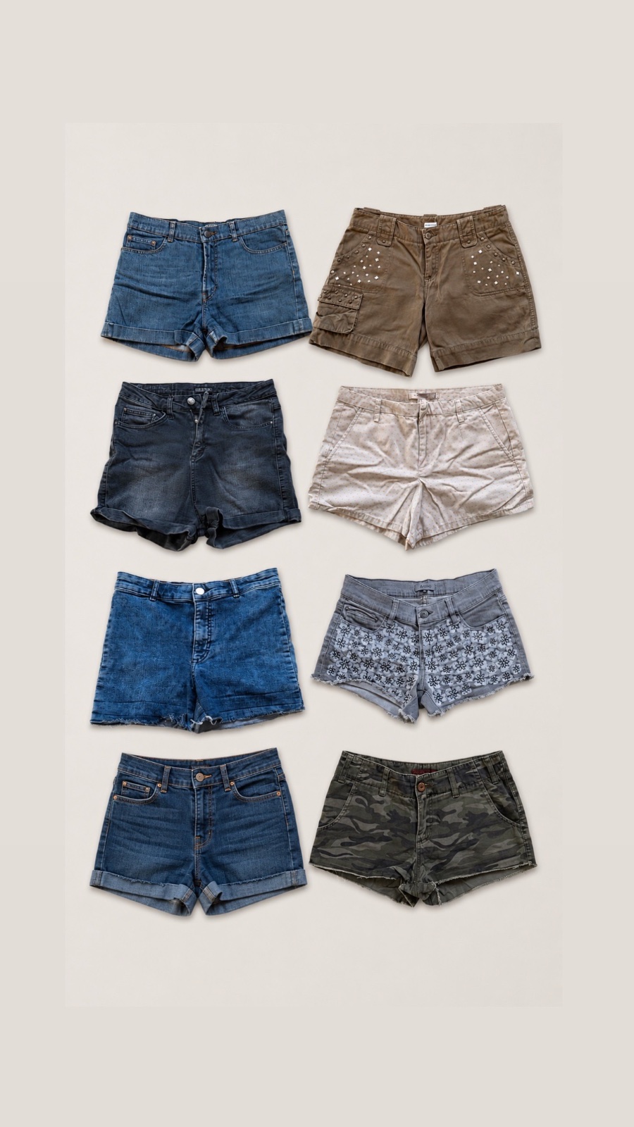 Choisissez votre lot : 2 shorts à 12dt 4 à 22dt 