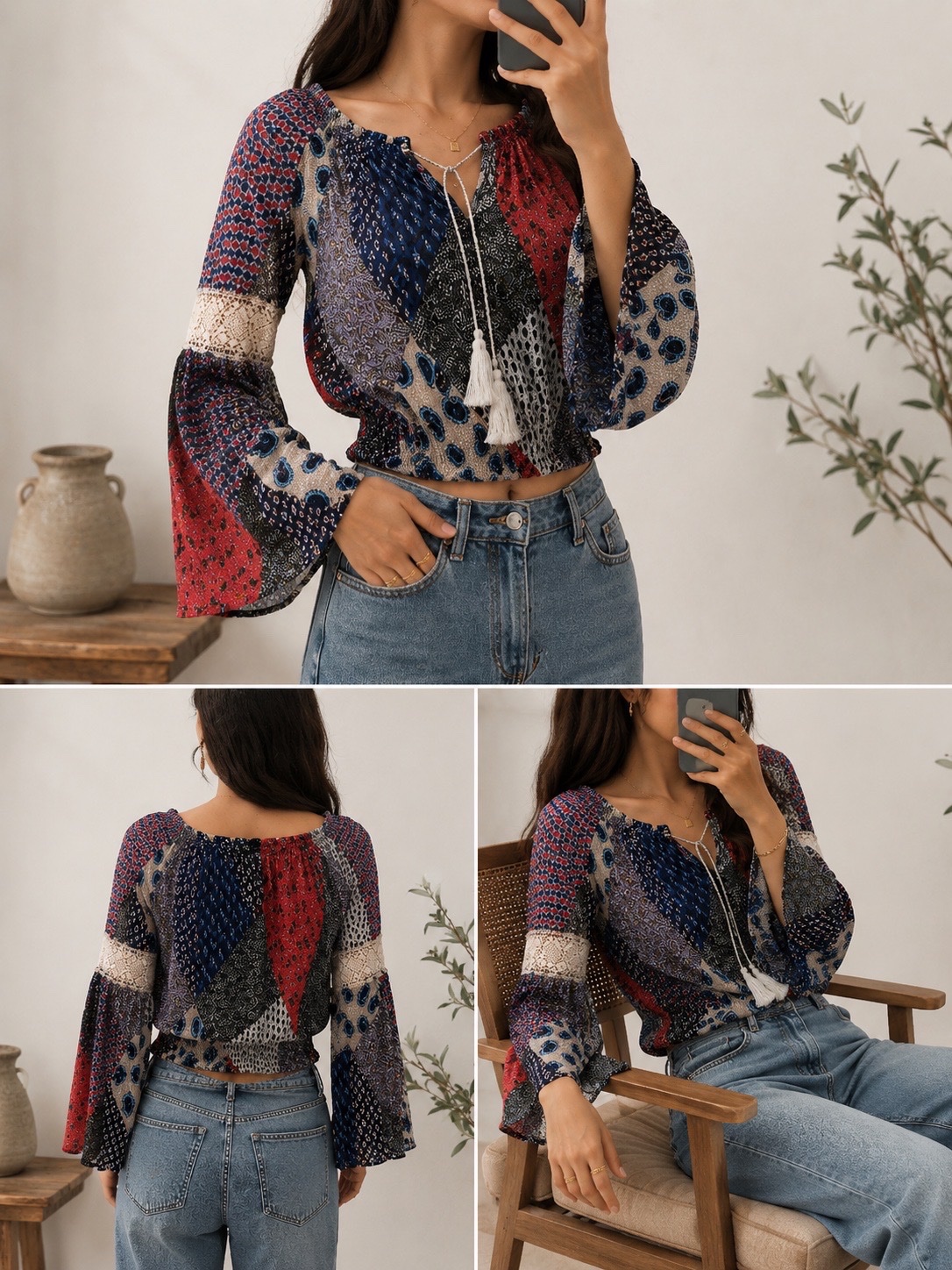 Chemise patchwork