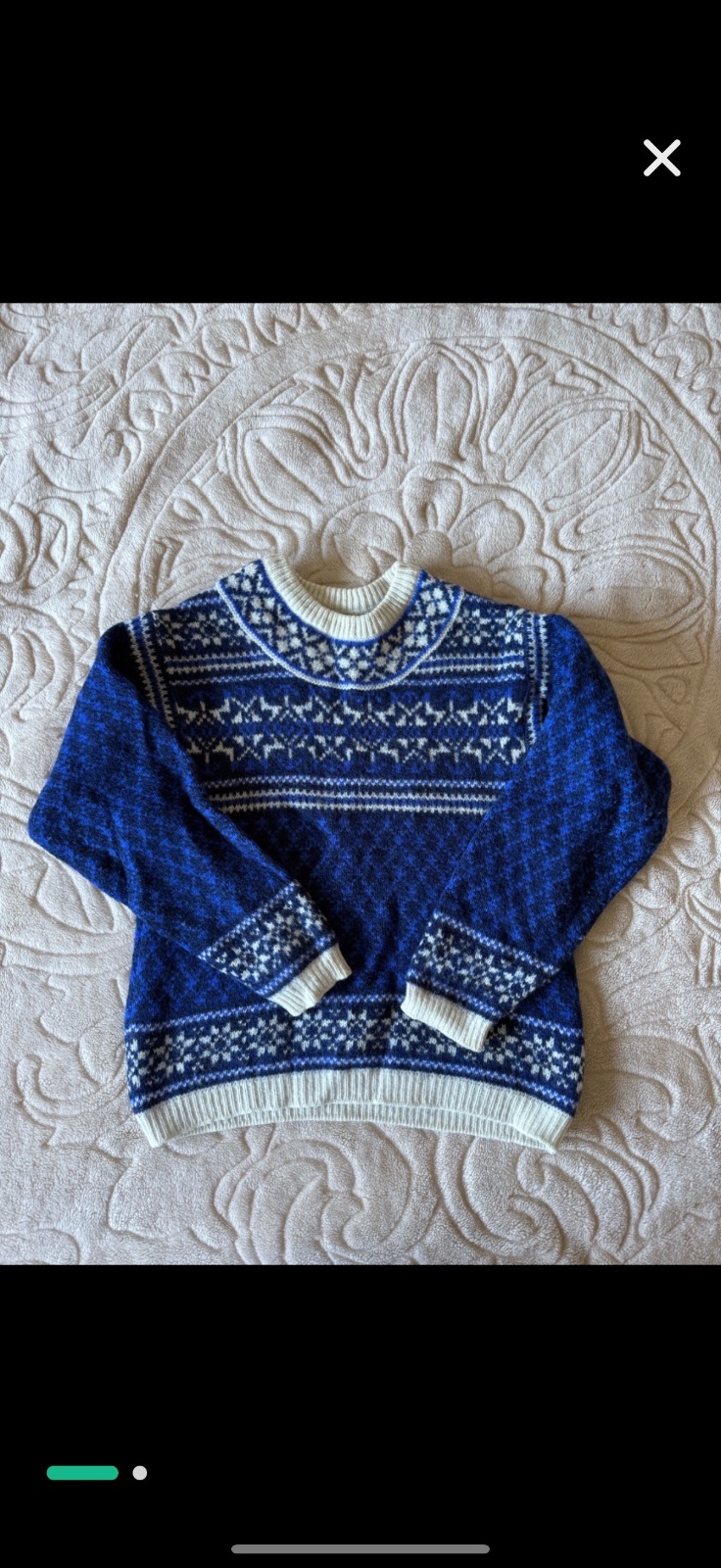 Pull en laine fait main 