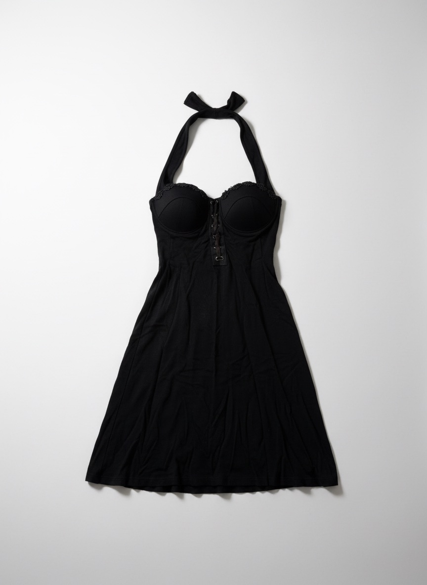 Robe style corset noire 