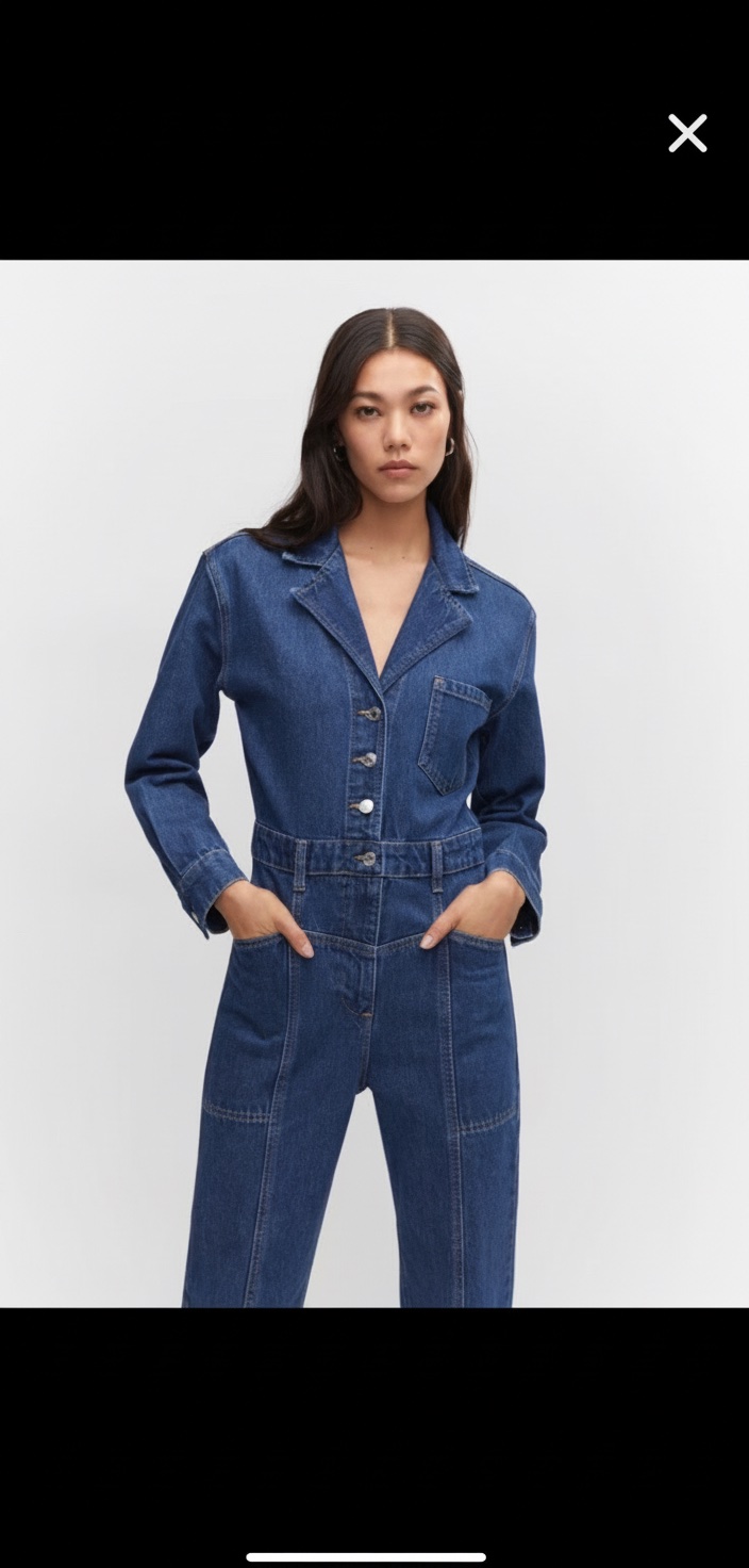 Salopette en denim mango