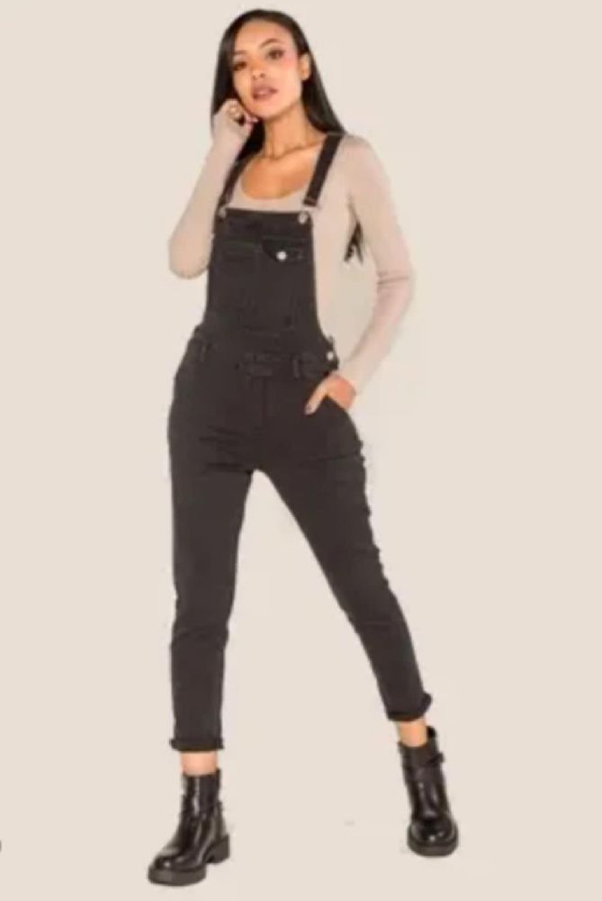 salopette noir 3al gris taille  40