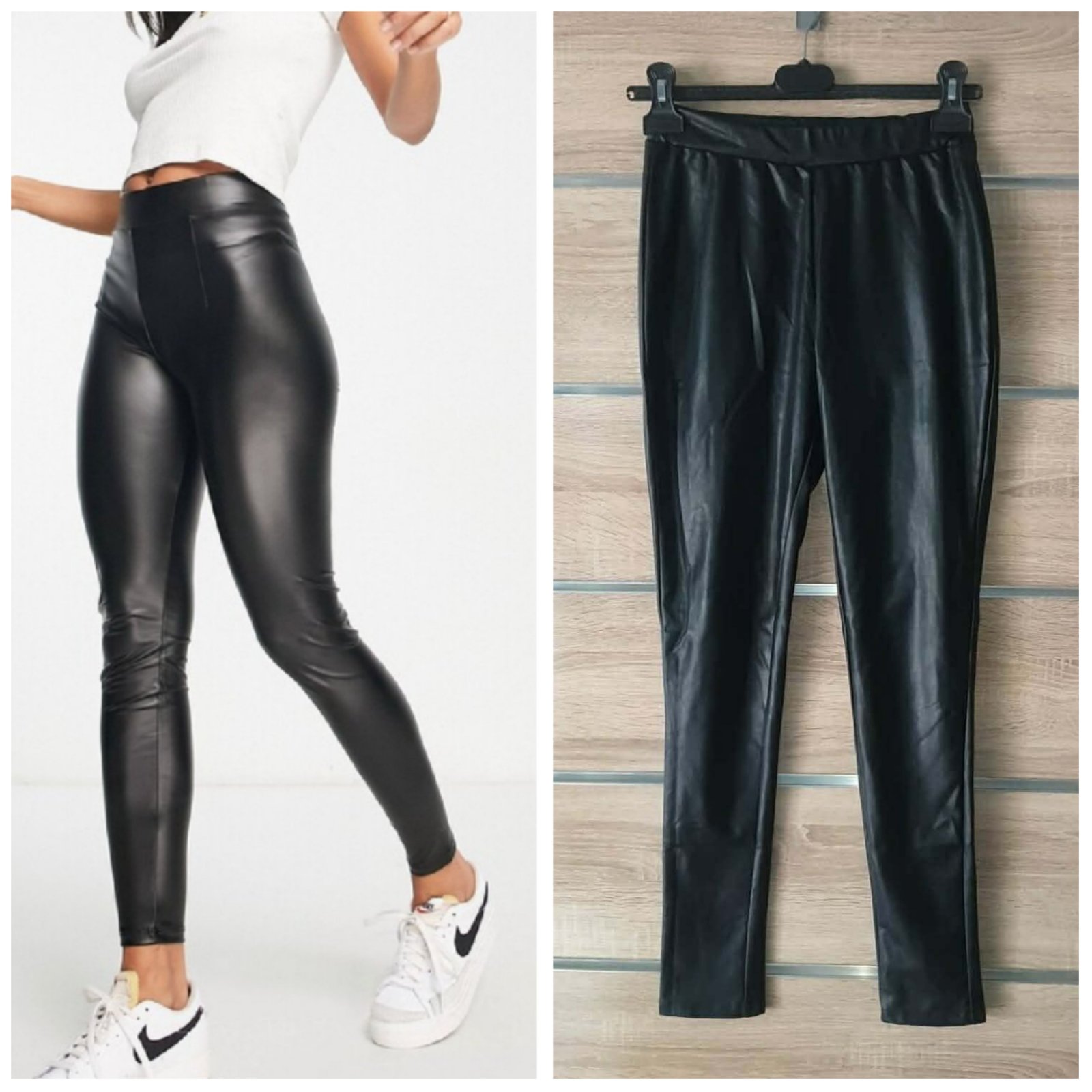 Legging similicuir tom tailor sans ticket de taille mais ylabes taille taille 34