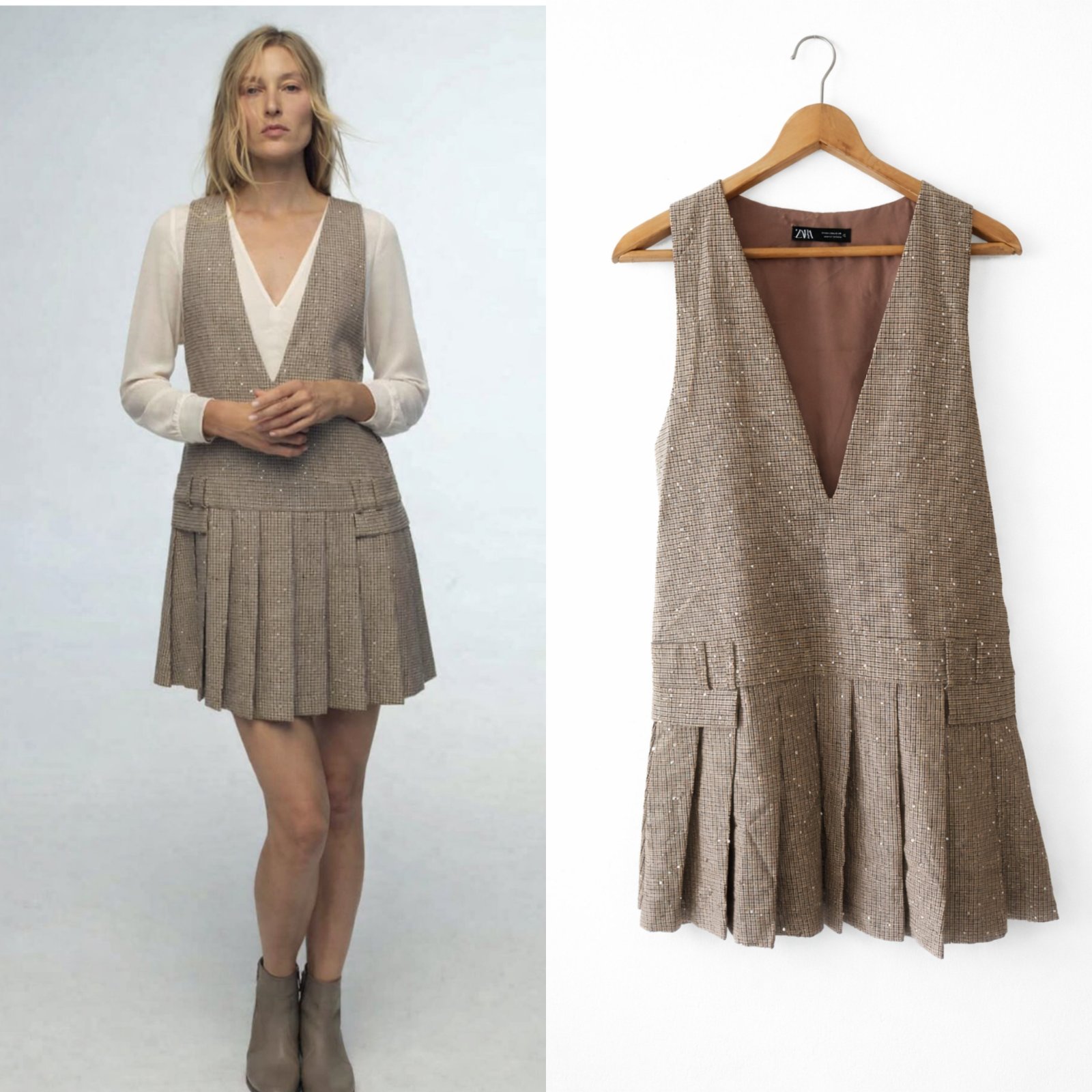 Robe zara pling pling taille L 