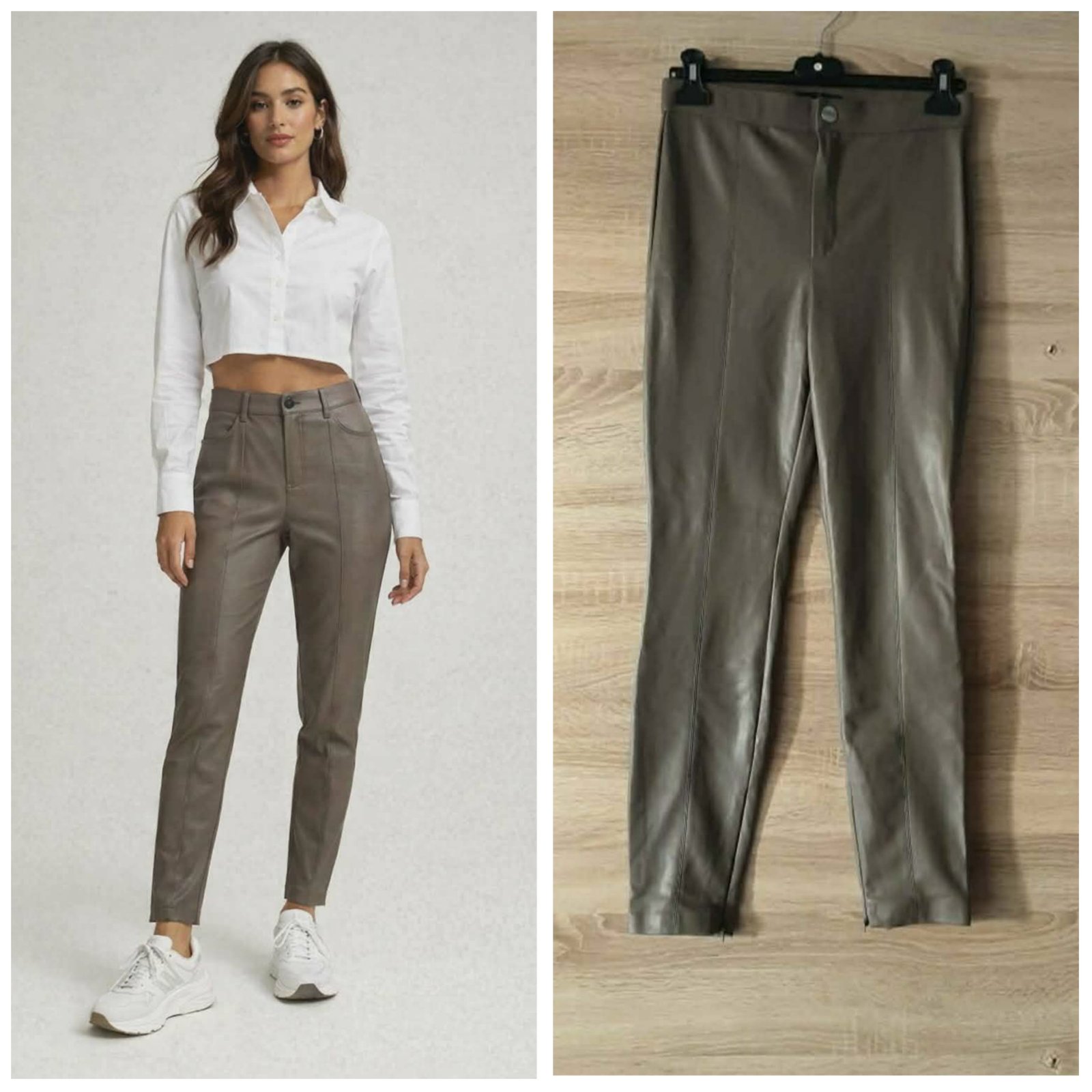 Pantalon zara similicuir taille M
