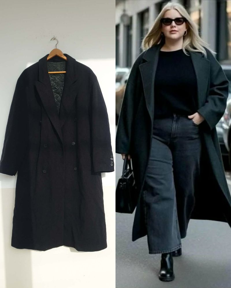Manteau gris foncé  taille 50 