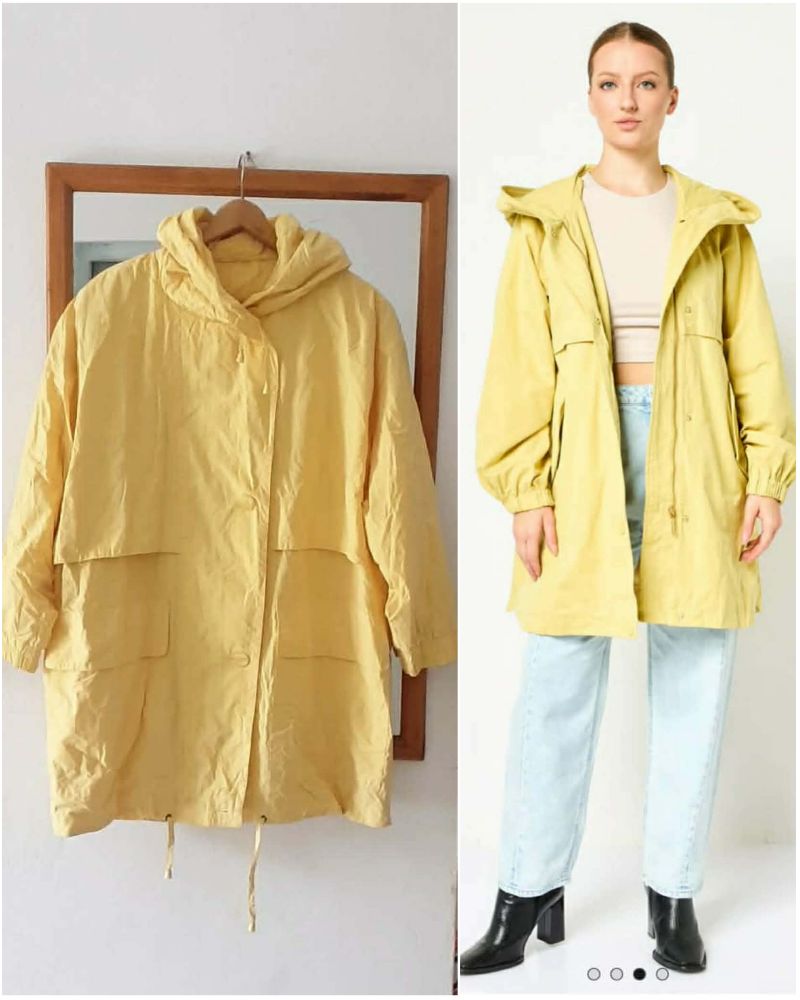 Manteau jaune taille 48