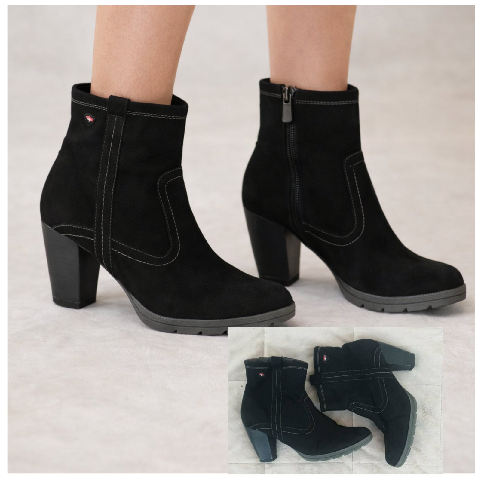 Bottine noir daim tamaris pointure 40