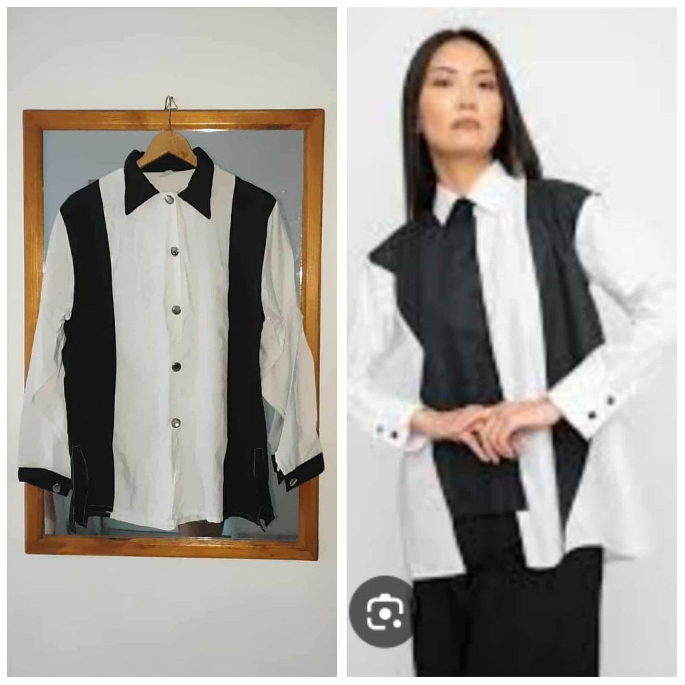 Chemise noir/blanc twila sans ticket de taille mais tlabes taille 42
