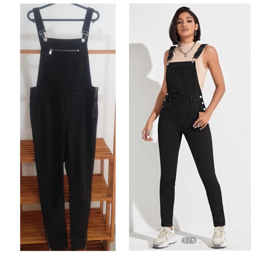 Salopette h&m noir/gris taille 40