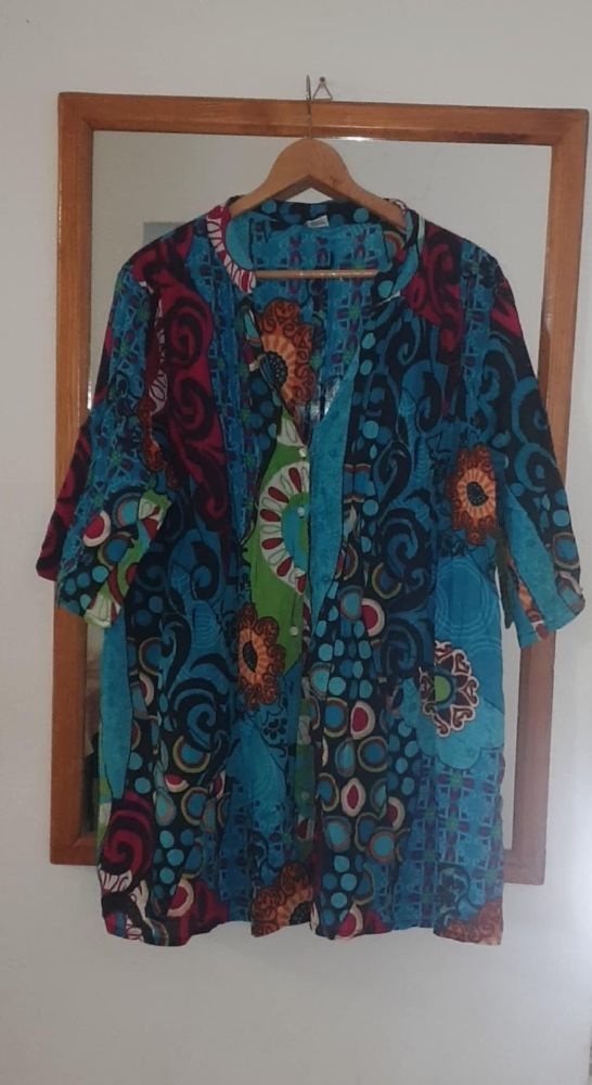 Chemise tissu indian coton twila taille 48