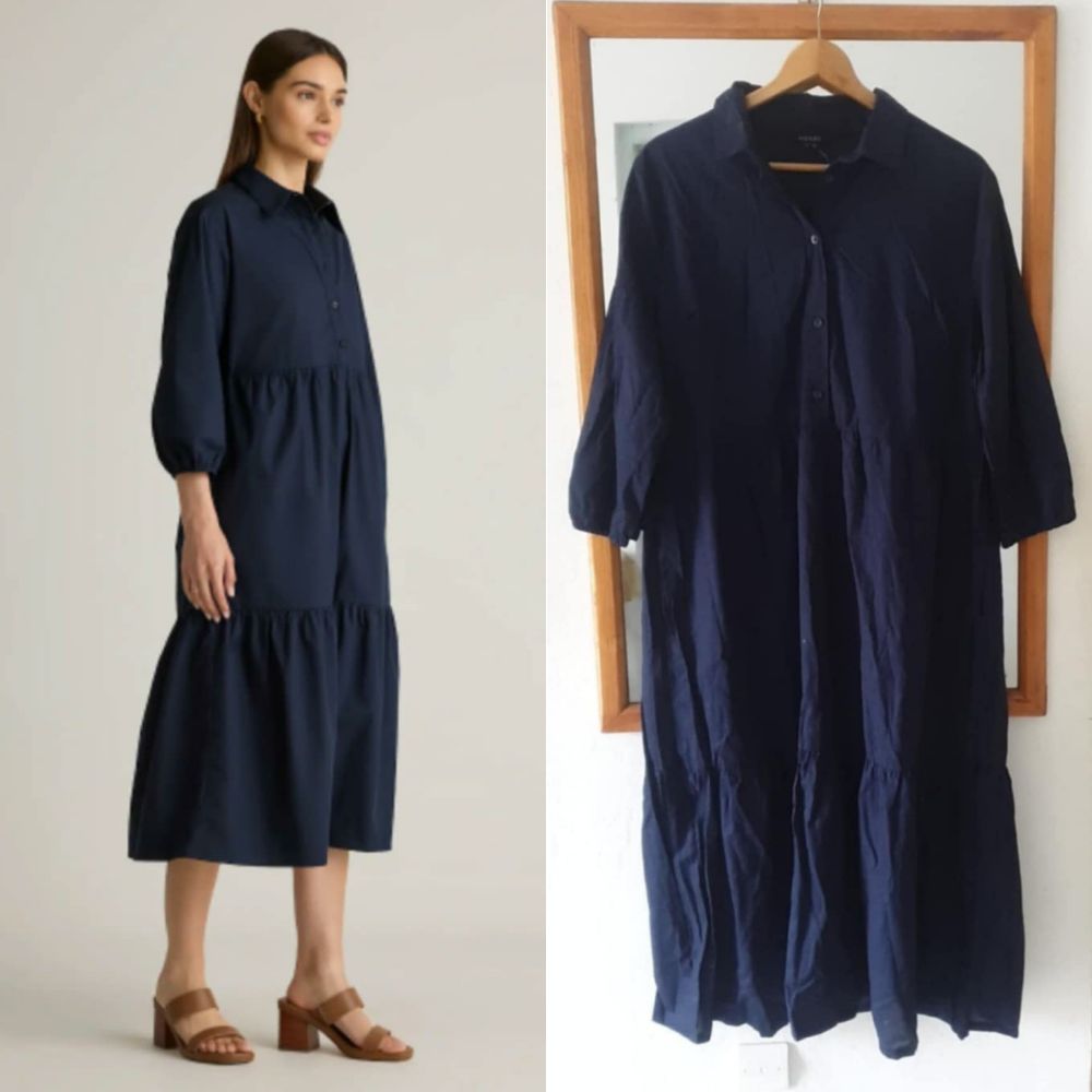 Robe bleu marine jamais porté taille 46-48 