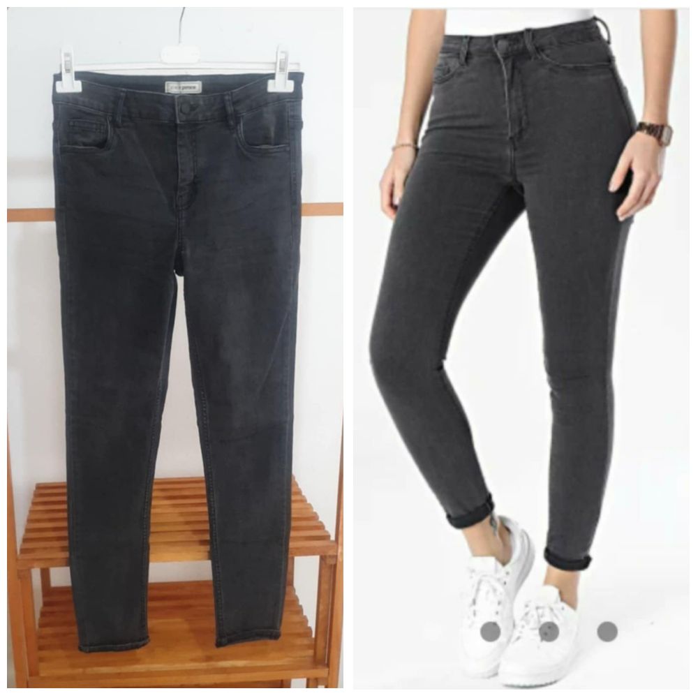 Pantalon skinny gris charbon taille 38