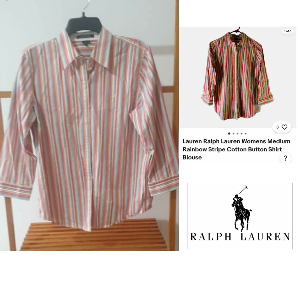 Chemise Ralph Lauren taille L, manche 3/4
