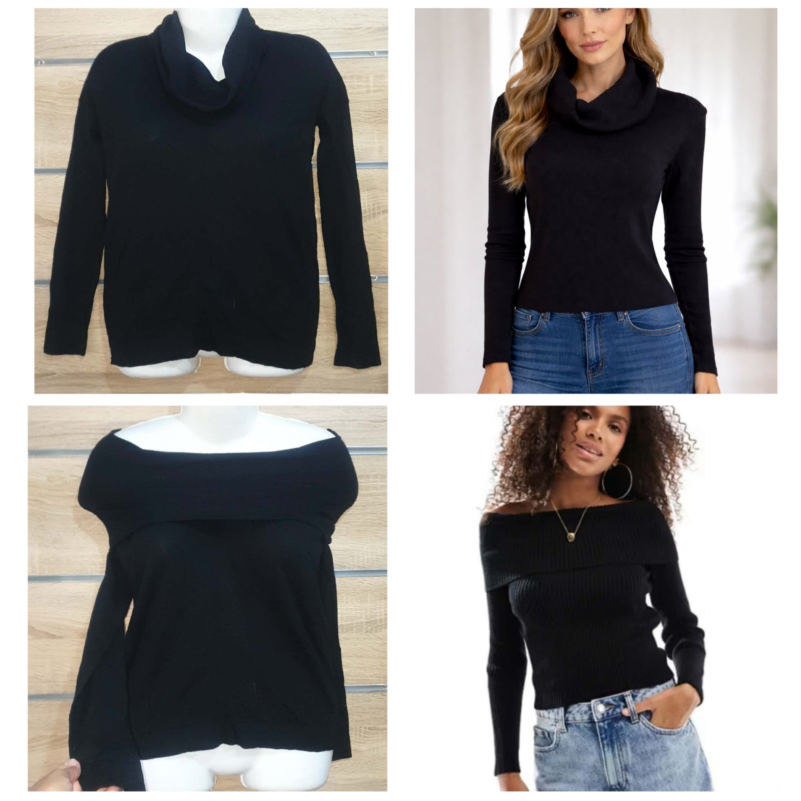 Pull gap à col châle très doux et confortable. Peut se porter de 2 façons : *Style classique avec col châle *Style épaules dénudées (off shoulder) pour un look plus féminin..