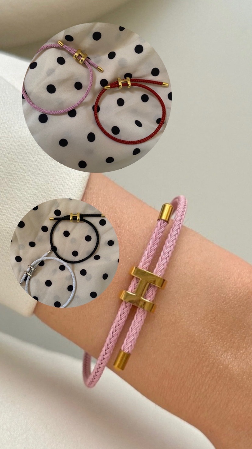 Deux pieces bracelets couleurs dispo : rose blanc noir et rouge