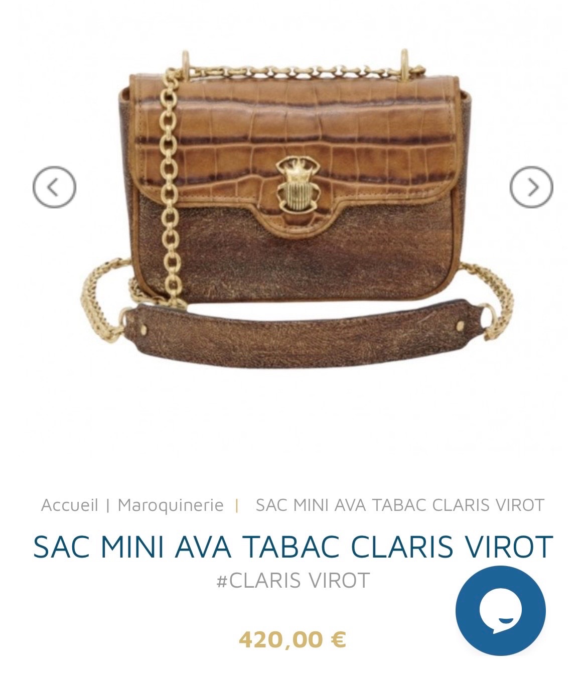 Je vends ce sac CLARIS VIROT