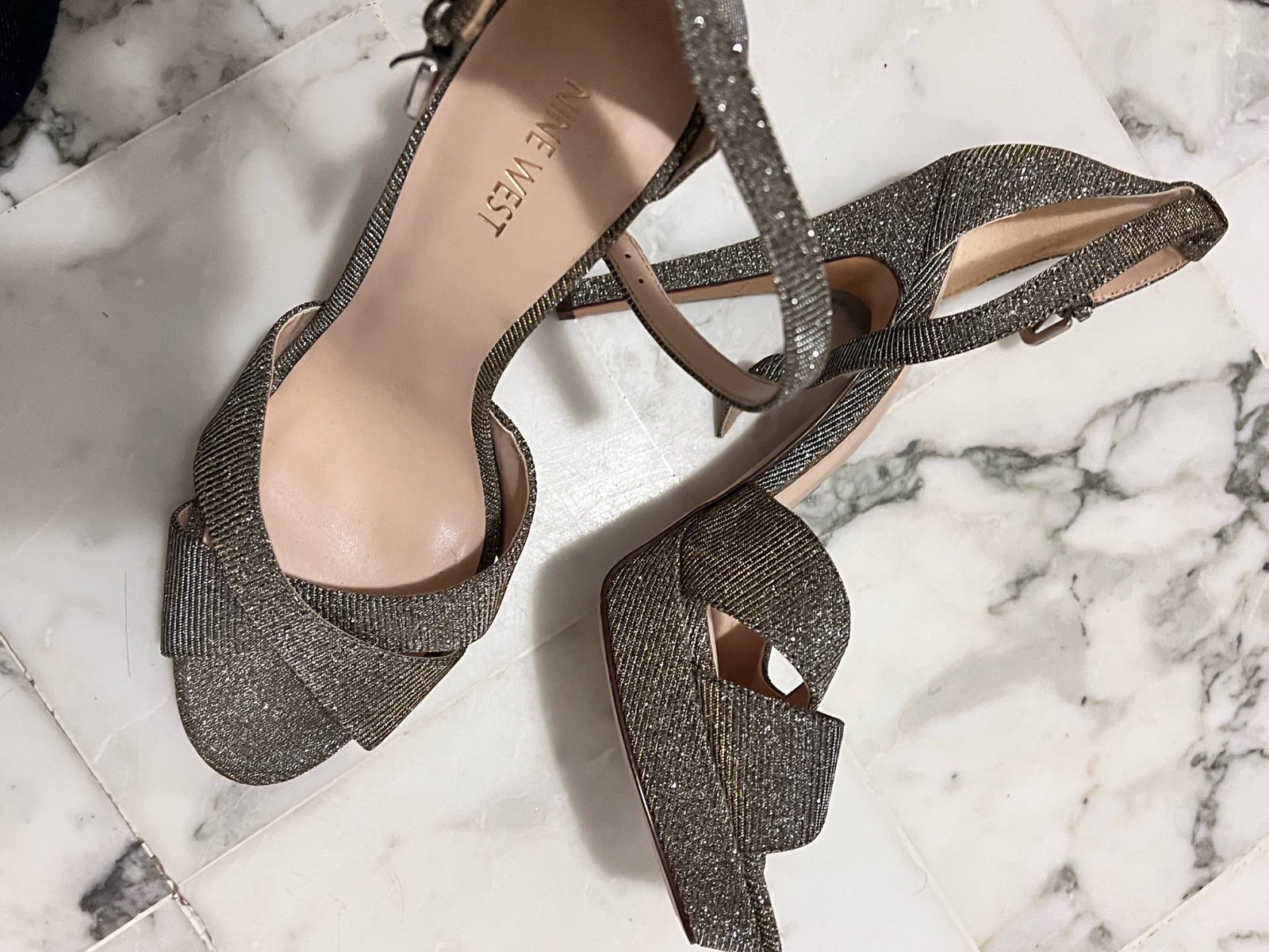 Sandale argent NINE WEST