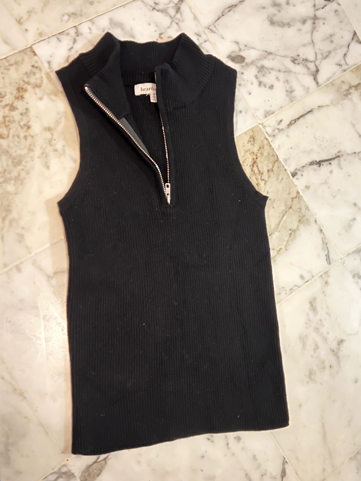 Pull sans manches en maille