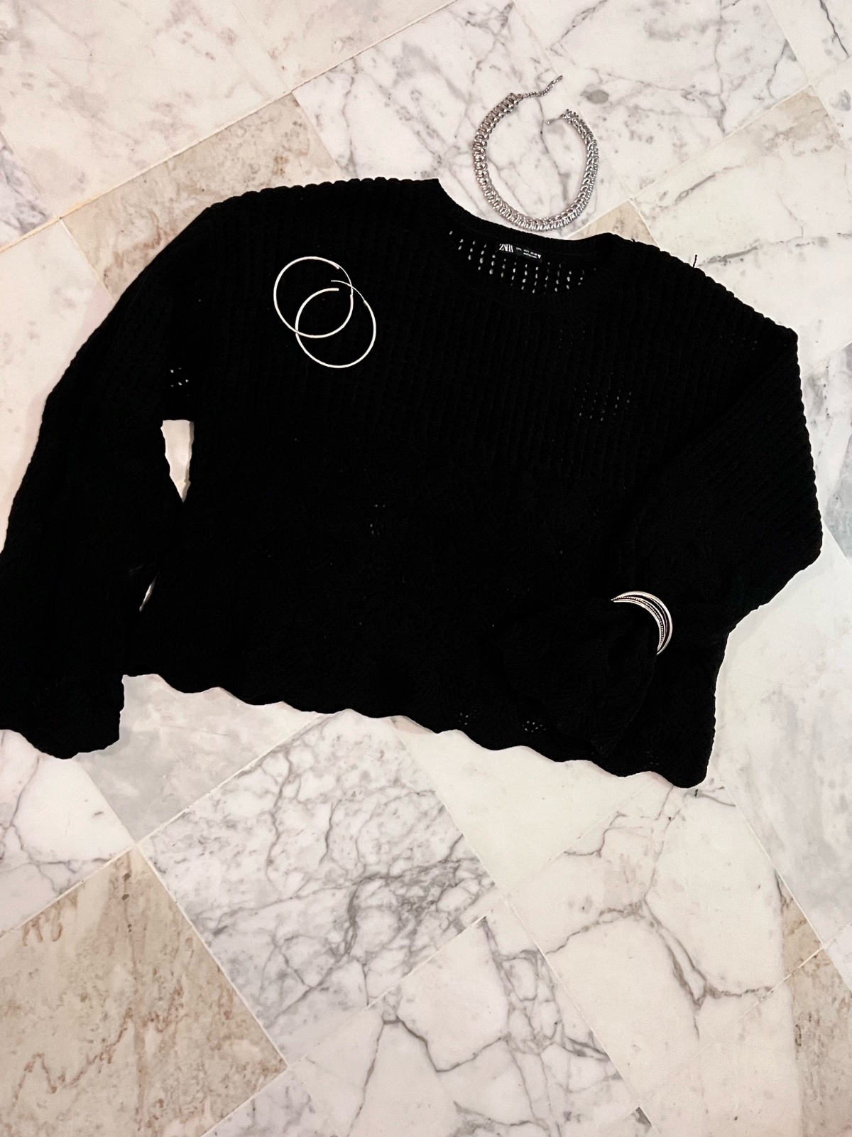 Pull en maille zara