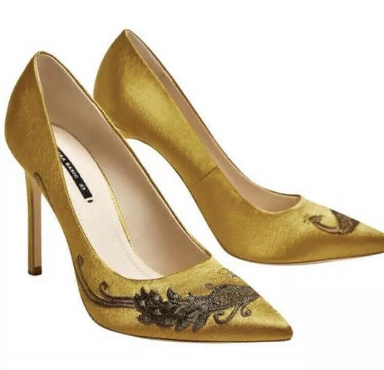 Escarpins doré satin ZARA 