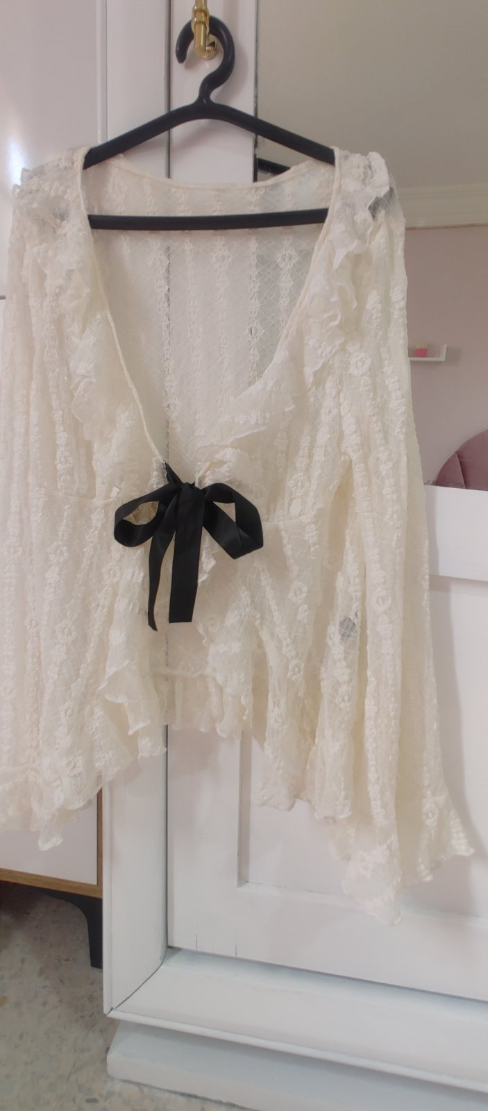 Cardigan en dentelle shein