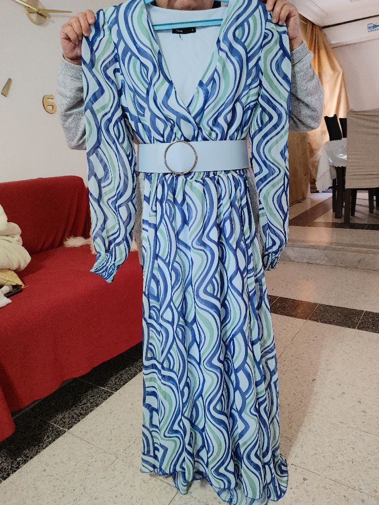Robe Bleu sans ceinture