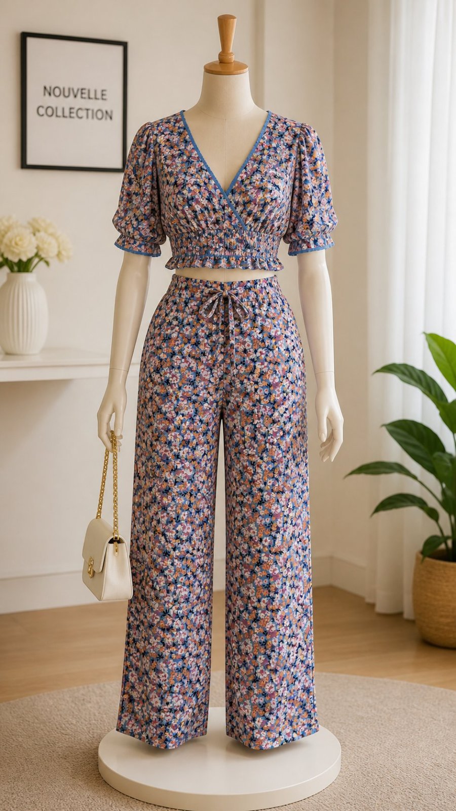 7 trois pieces jupe pantalon et le haut 