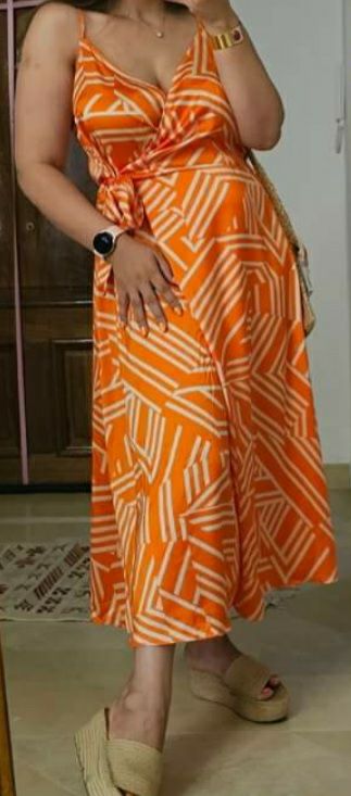 Jolie robe orange 