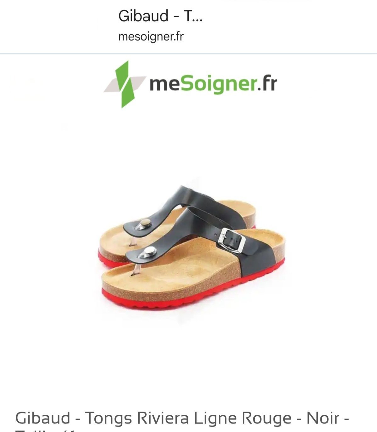 Mule orthopédique Gibaud pointure 39 