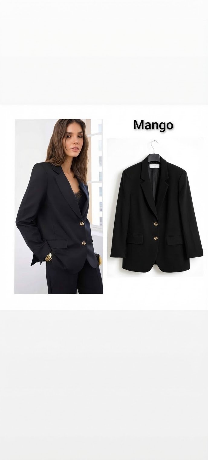 Veste mango neuve double boutonnage coupe oversize taille L 