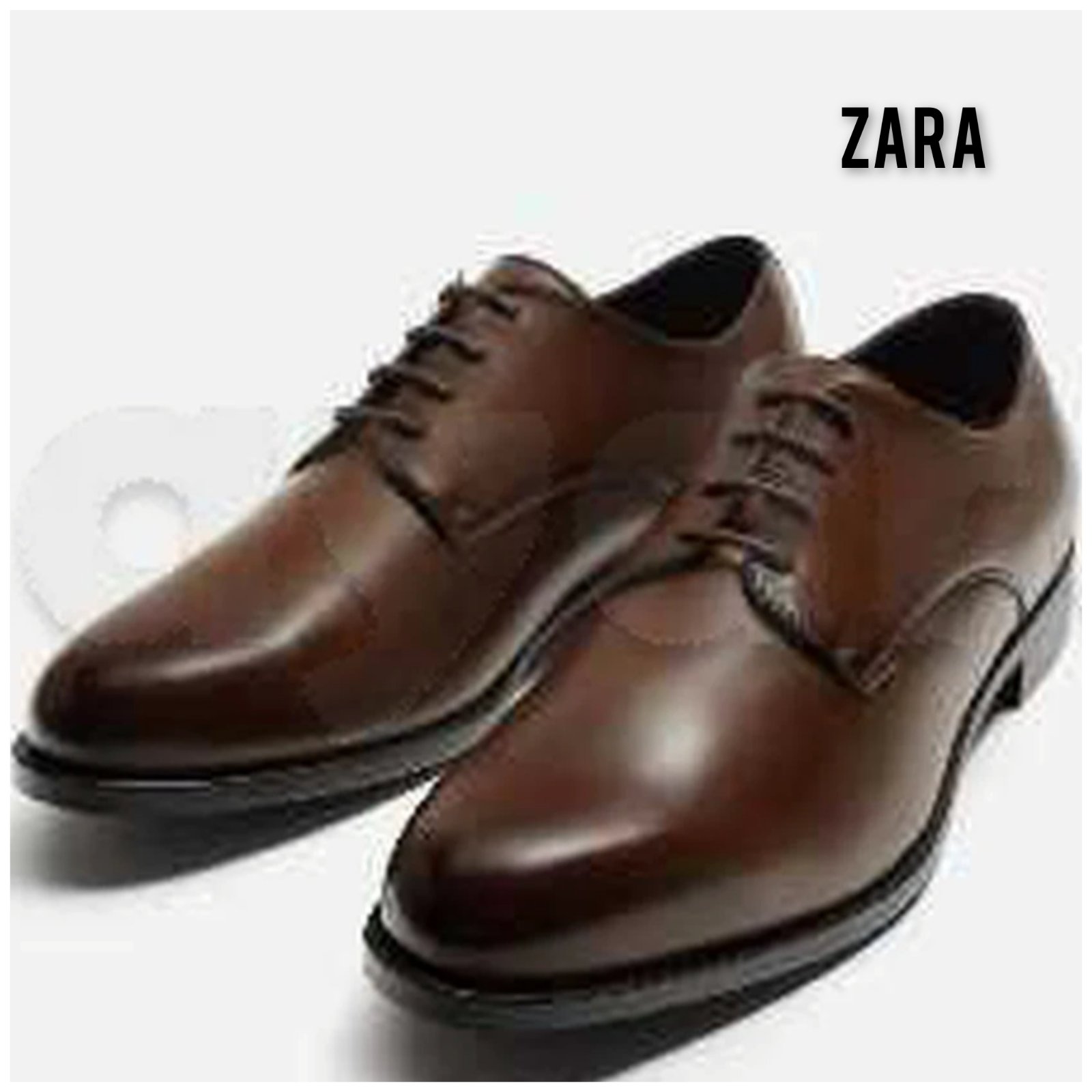 Zara Chaussures homme en cuir marron pointure 43 presque neuve 