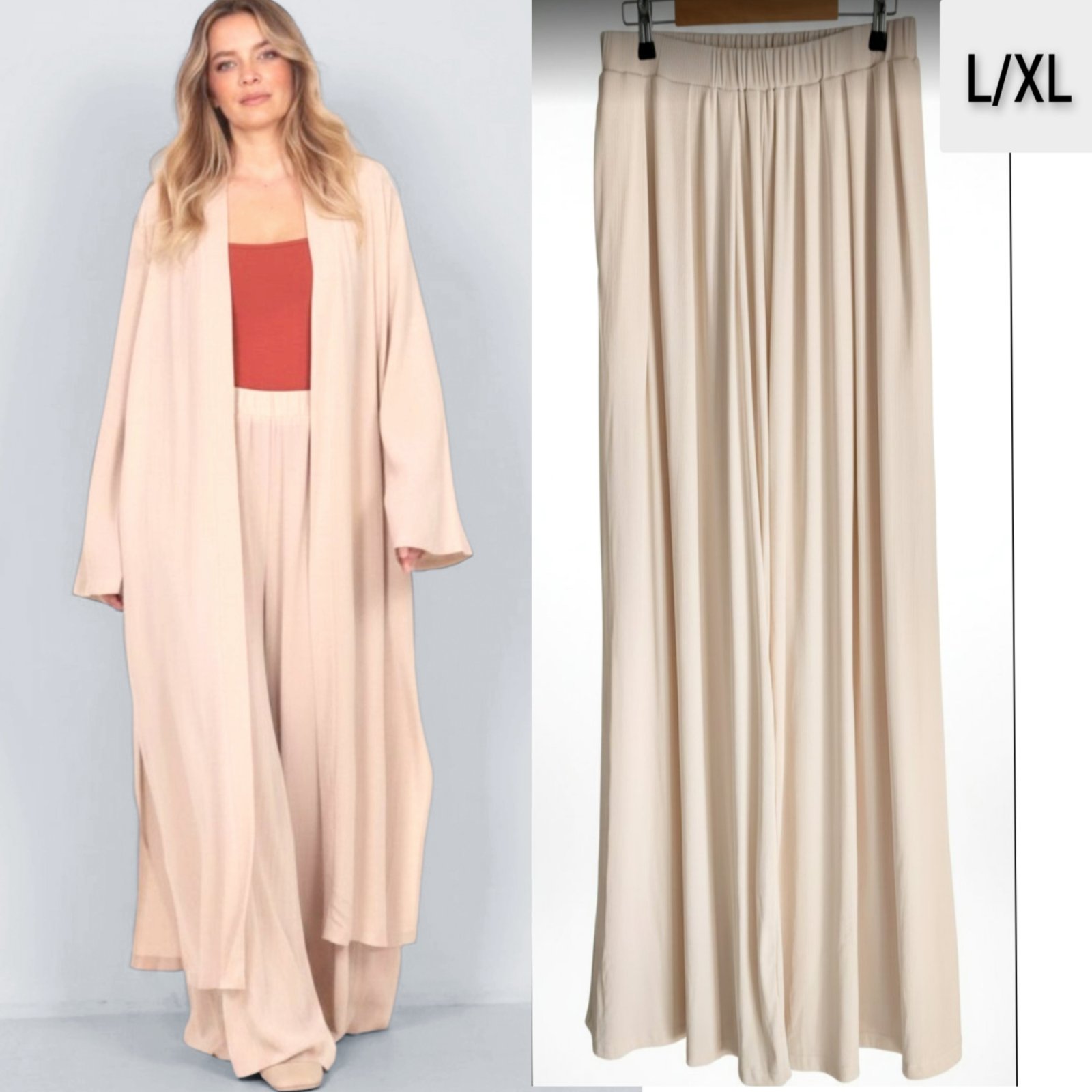 Pantalon WideLeg fluide tissu doux très confortable et frais 