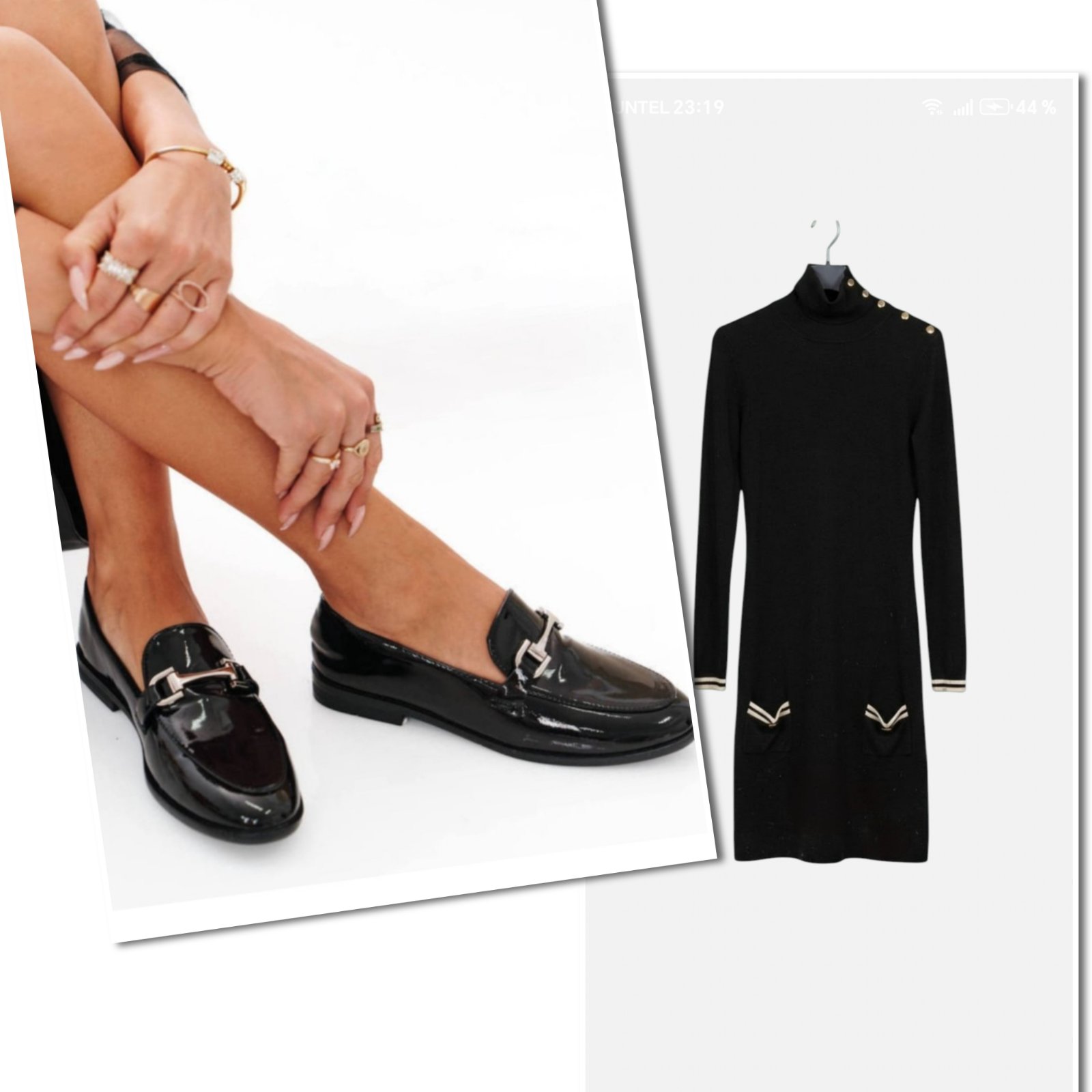 Ballerines vernis /robe 