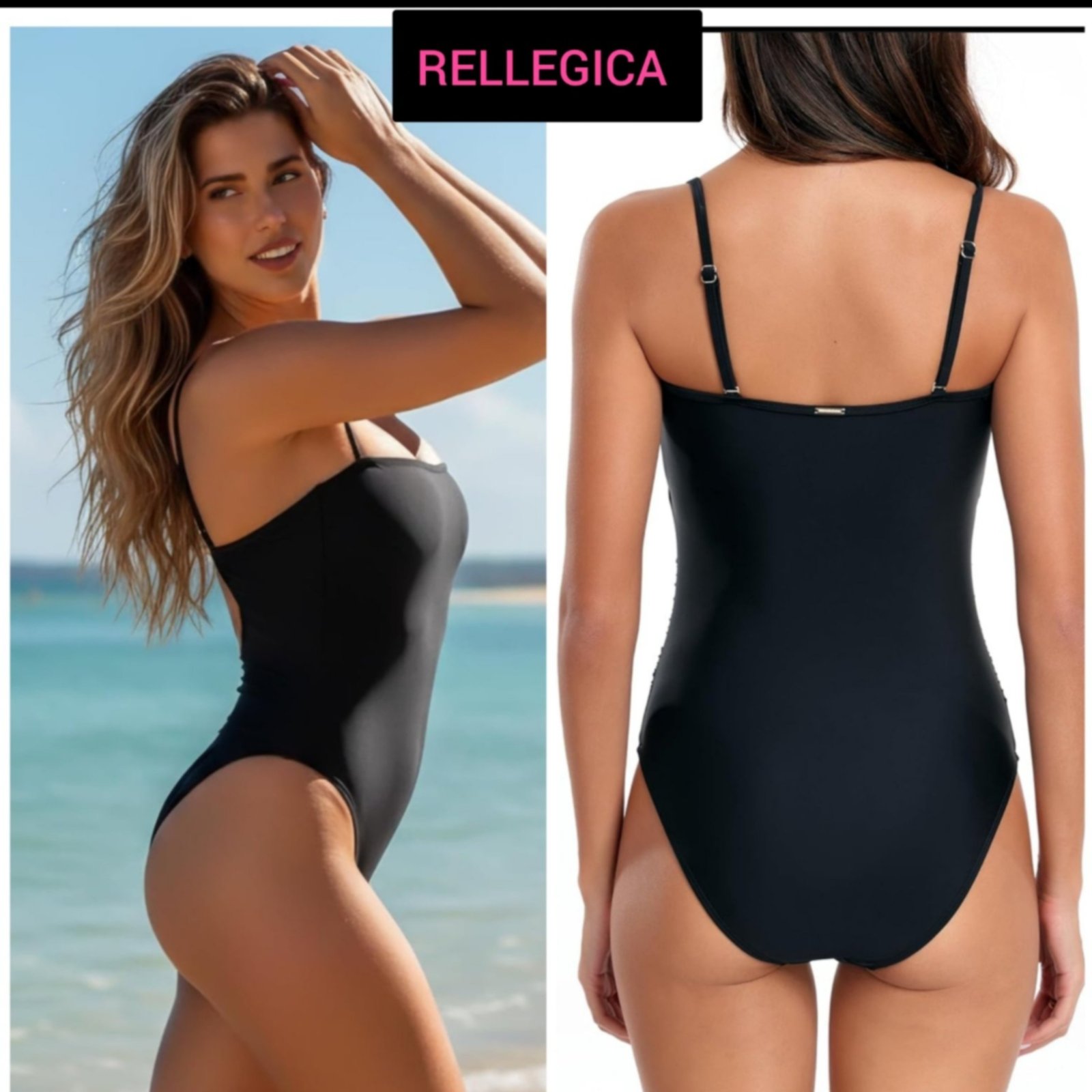 Maillot de bain une pièce marque RELLEGICA soutien rembouré 