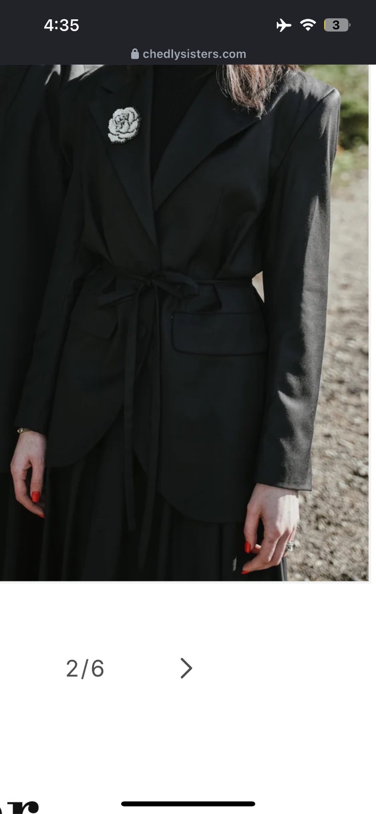 Blazer noir chedly sisters