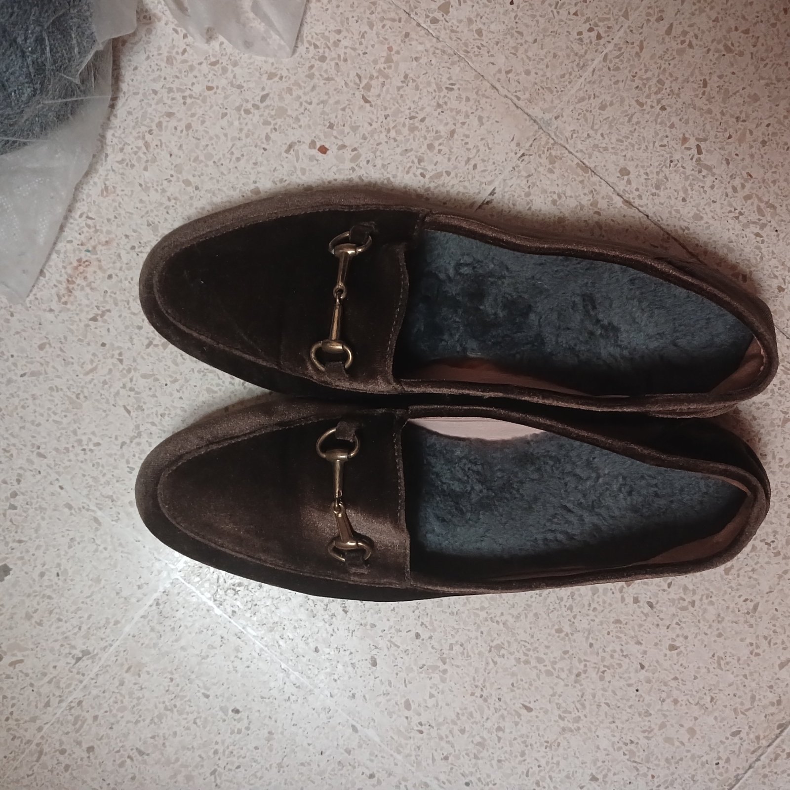 Ballerine marron-bronze neuf 