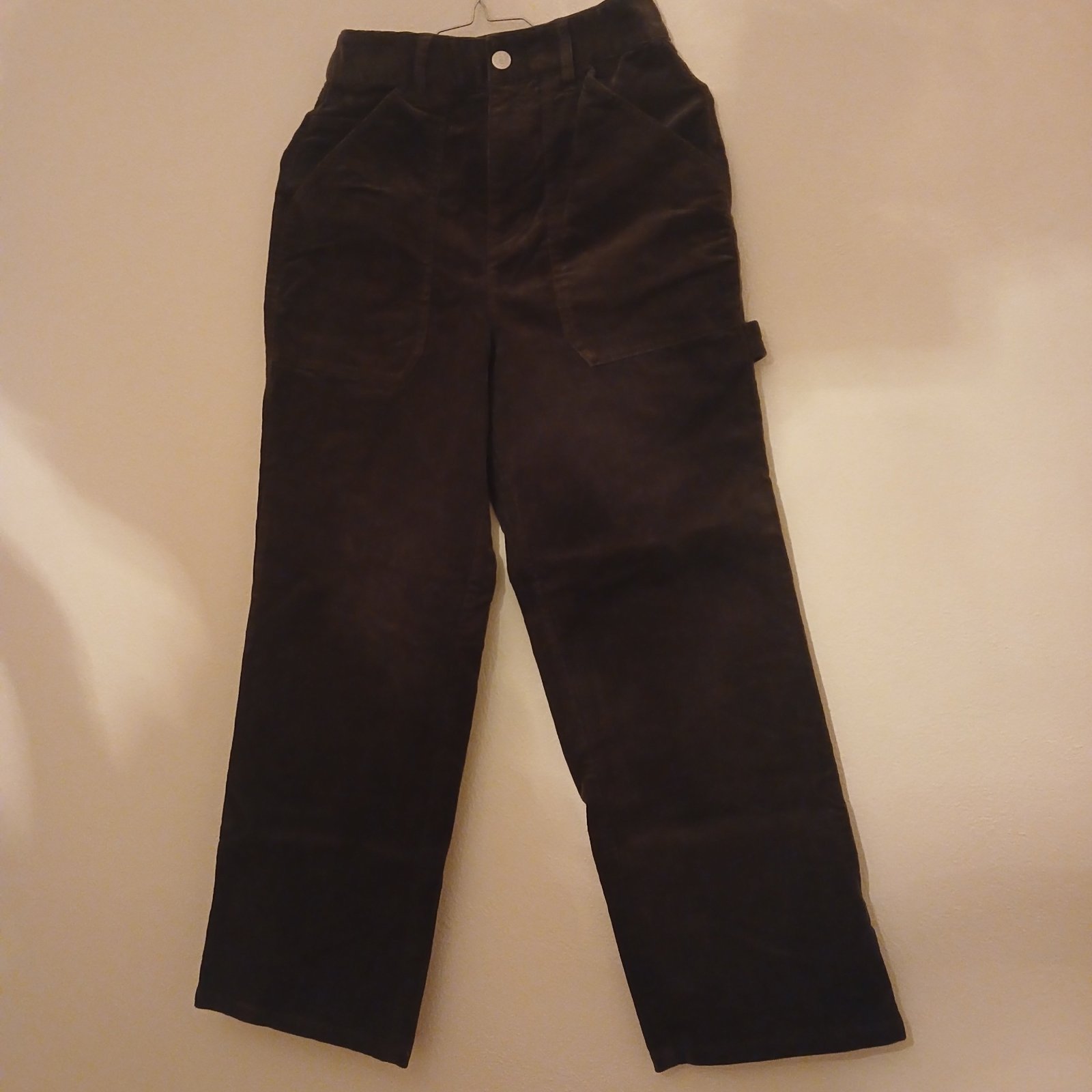 Pantalon katifa vert style cargo