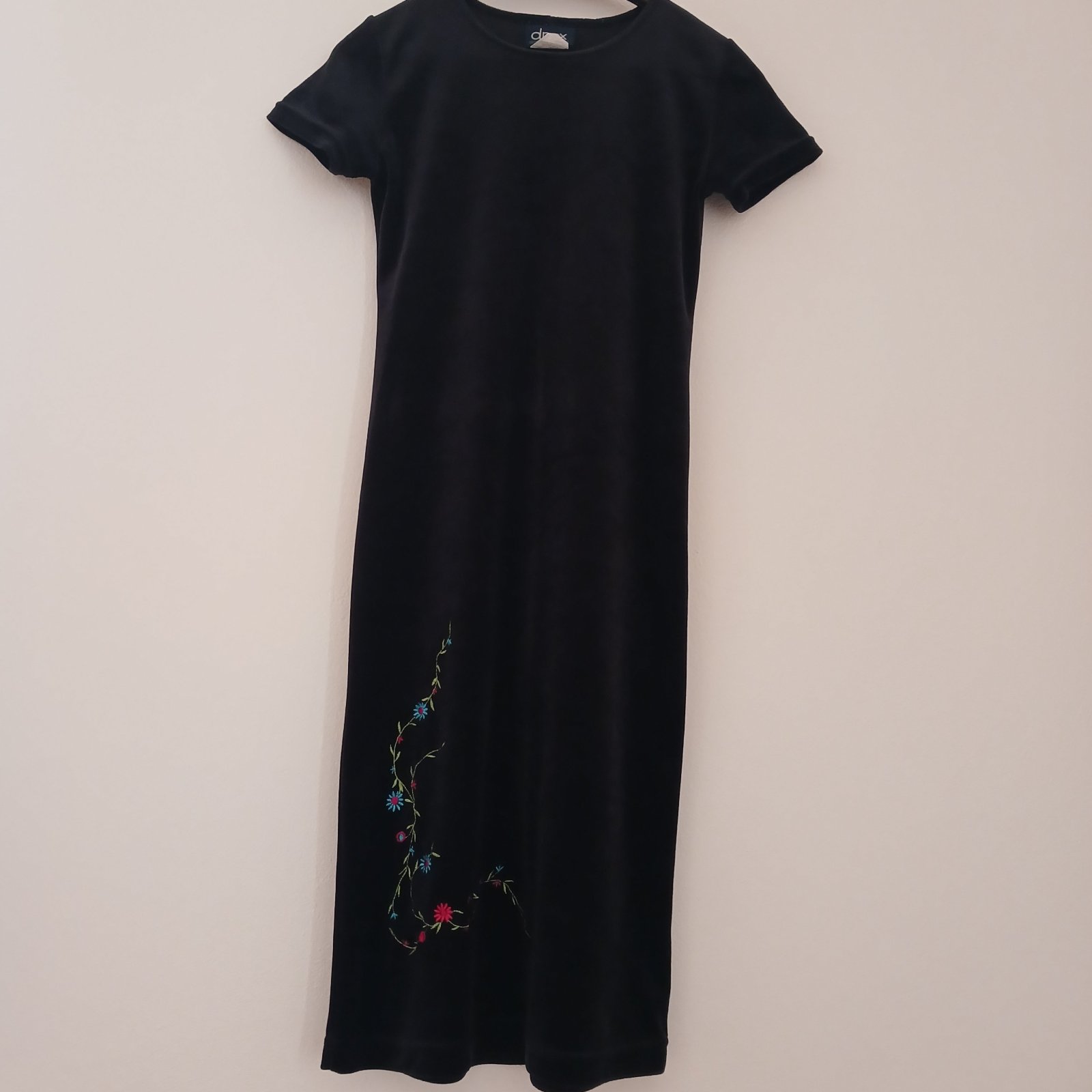 Robe noir velours 